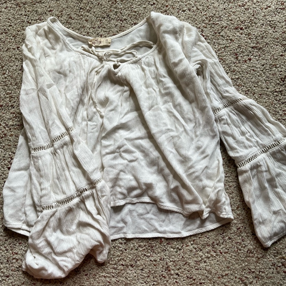 hollister flare long sleeve top
